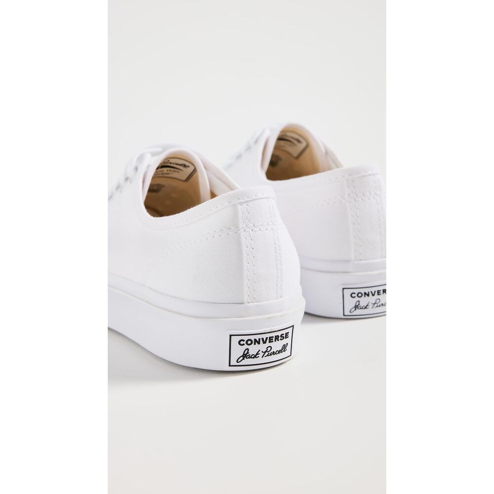 NWT Converse Jack Purcell Canvas Unisex Sneakers, White 9 US Women 7.5 US Men - Picture 4 of 5